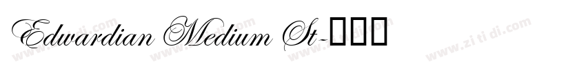 Edwardian Medium St字体转换